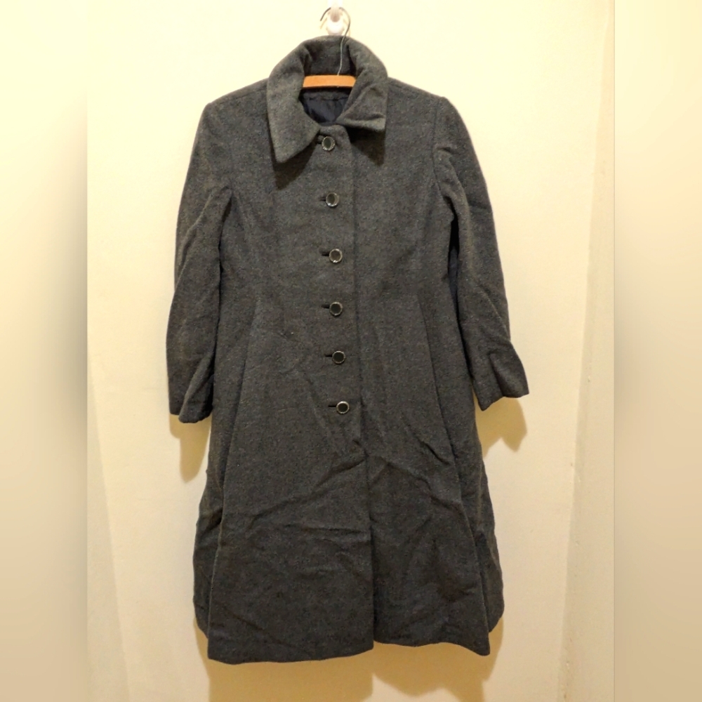 Vintage Gray Regency Cashmere New York London Coat - size estimate S/M